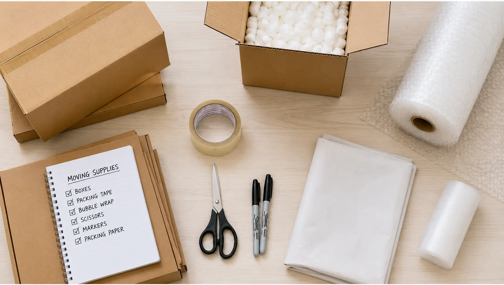 Packing Supplies Setup