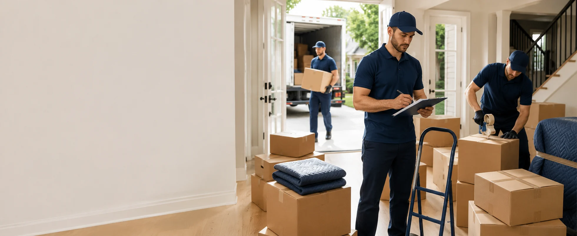 Moving Day in a Sunlit Home