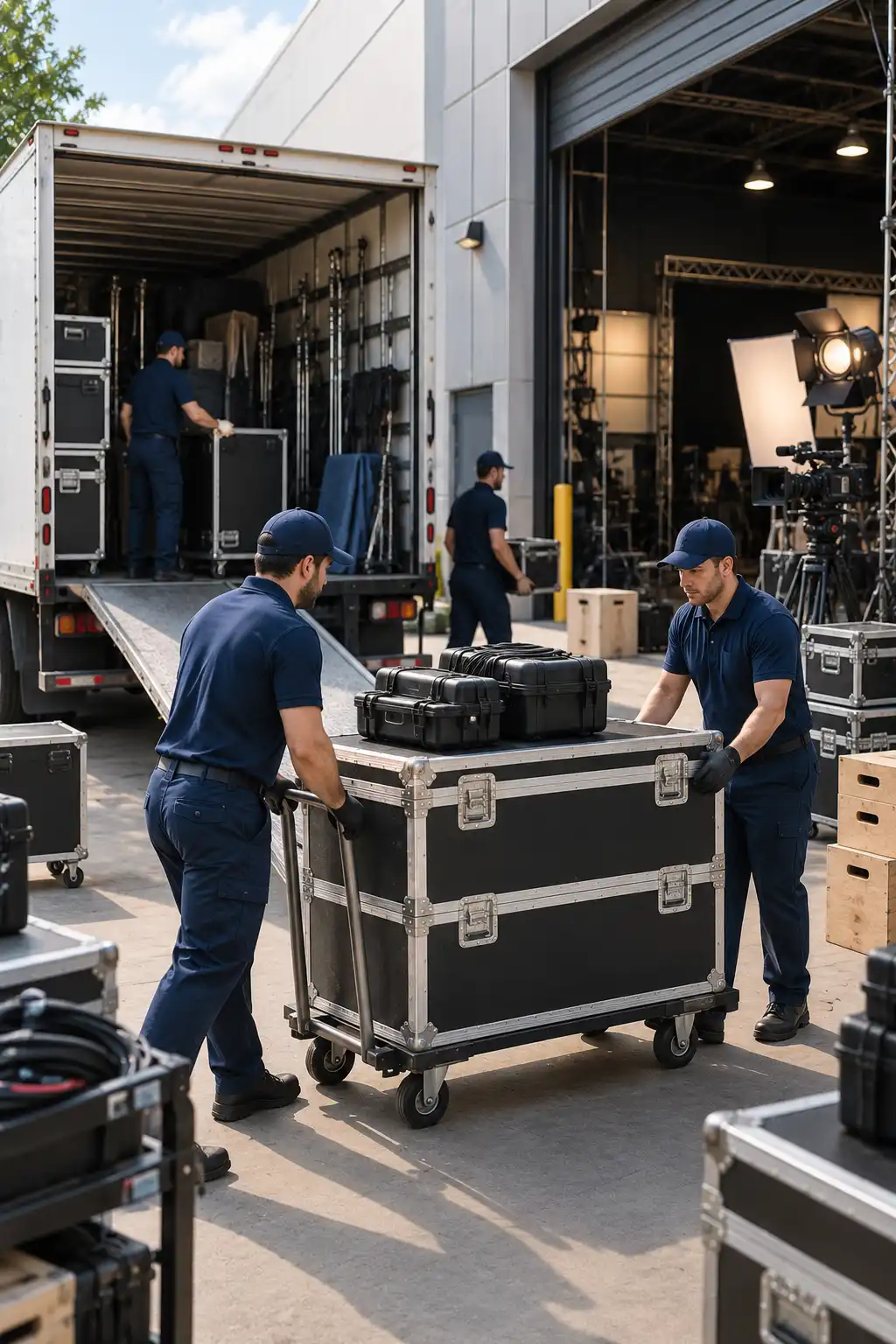 Film Crew Loading Equipment