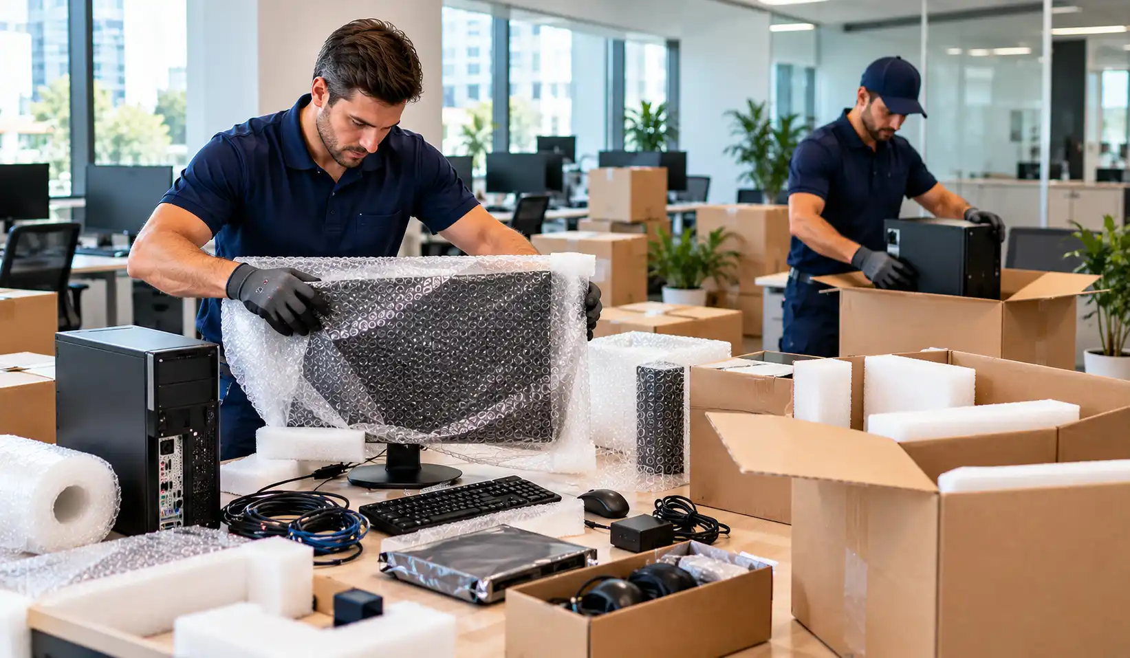 Packing Computers for Office Relocation