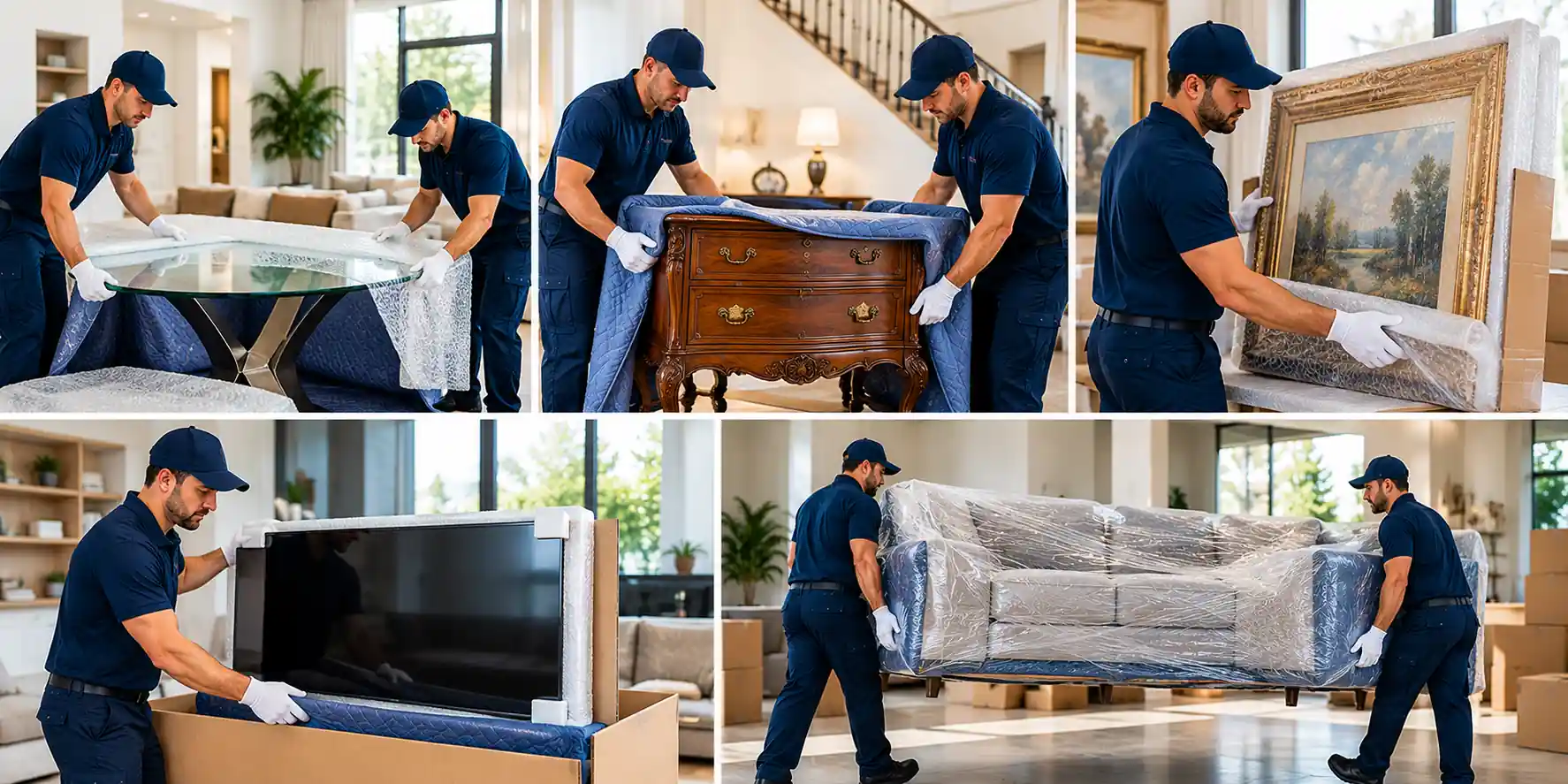 Professional Movers Handling Valuables
